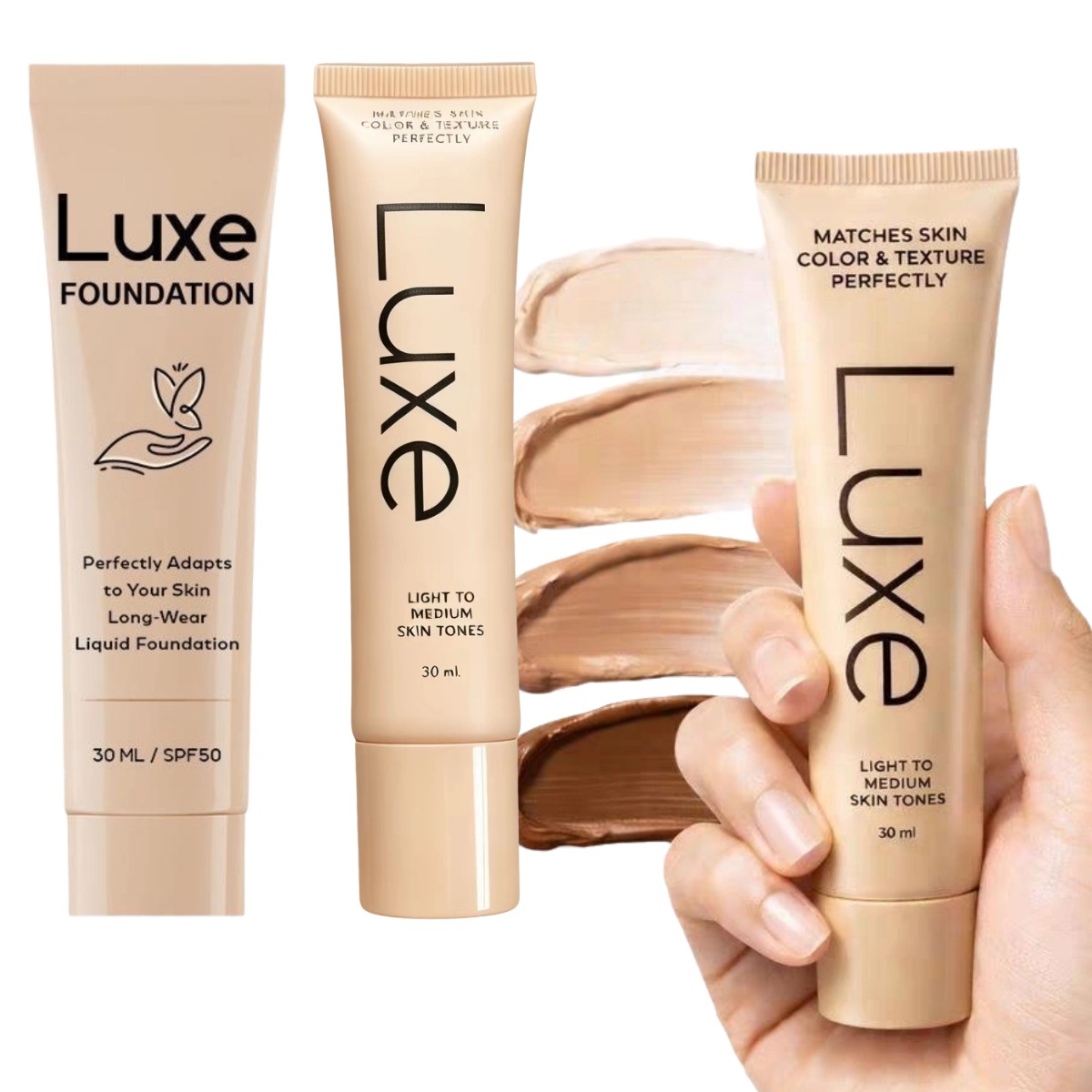 Spf 50 Waterproof Sunscreen - Luxe SPF50 zonnebrandcrème, waterproof, kleurveranderende foundation,