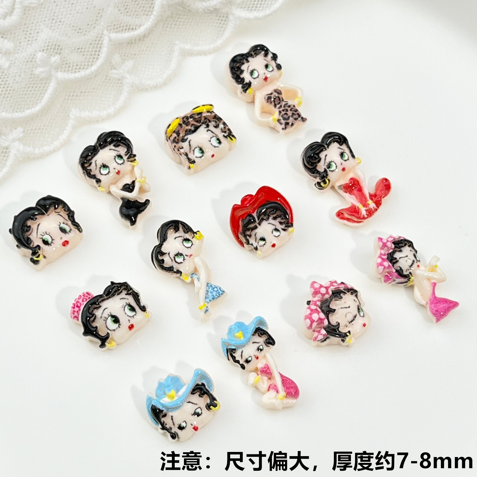 100 stuks Cartoon Betty Nagelk - Nail Art recensie en prijs